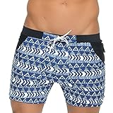 Taddlee Men's Swimwear Basic Swimsuits Board Swimming Surf Boxer Trunks , Blue, Medium