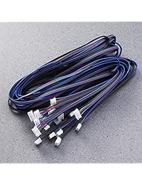 ueetek 10pcs Cable de motor paso a paso Motor de cables conectores 1 m hx2.54 4Pin a 6pin para impresora 3d