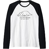 Threadless Fox Shiver Overthinking And Also Hungry Graphic Raglan Baseball Tee