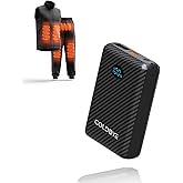 ColdBye 7.4V 14000mAh Heated Vest Battery Pack with LED Display, DC/USB/Type-C Output for Heated Vests & Jackets, Compatible with ORORO and Venustas (Supports DC 7.4V & USB 5V Heated Clothing)