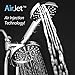 AirJet-700 3-in-1 High Pressure Luxury Rainfall Shower Combo with High-Velocity Flow Accelerator(TM) Hydro-Engine for More Power with Less Water! Height-Extend Design / Dual Push-Button Flow Control