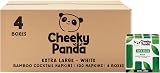 The Cheeky Panda Bamboo Large Paper Napkins 400 White 40x40cm 2 Ply