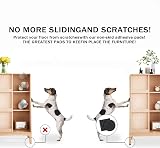 Yelanon Non Slip Furniture Pads 16 pcs Self Adhesive Rubber Feet 2in view 2