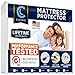 CushyBeds Premium Mattress Protector 100% Waterproof, No Crinkling, 10 Year Warranty, Twin Size