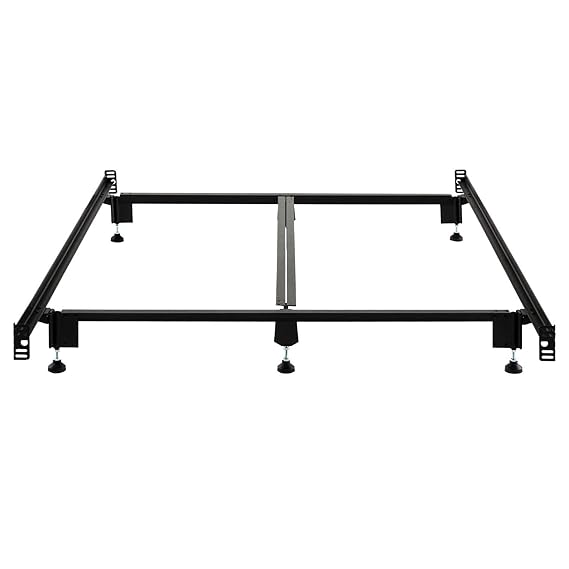 Structures Steelock Headboard Footboard Super Duty Steel Wedge Lock Metal Bed Frame With Adjustable Height Glides Functions As Bed Rails Queen Amazon In Home Kitchen Adjustable Bed Frame Headboards Footboards