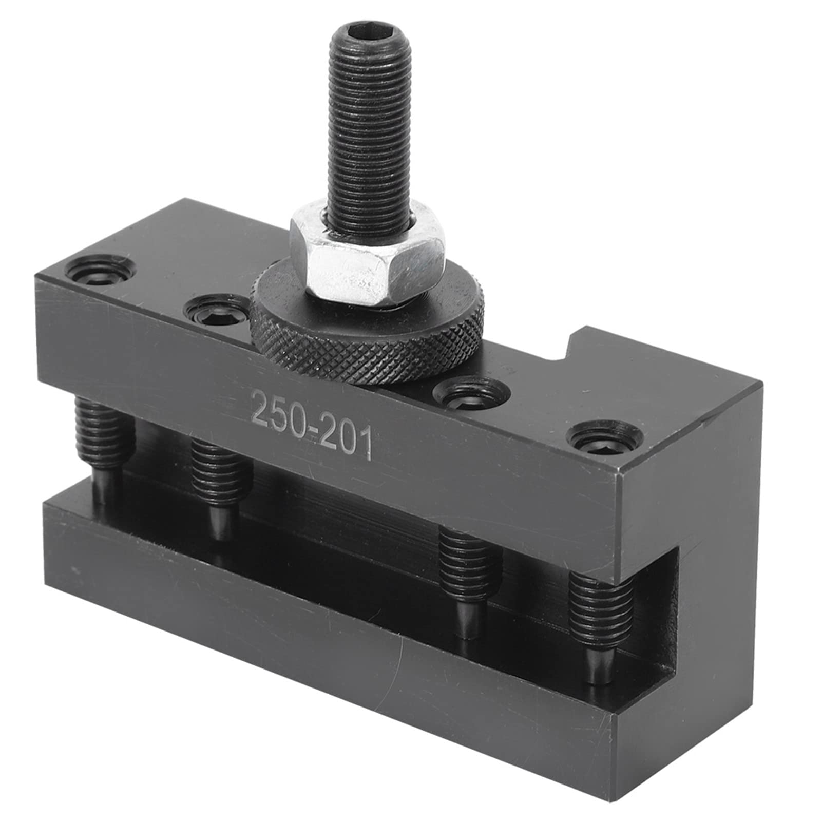 High-Carbon Steel CNC Milling Post Holder CNC Assembly CNC Post Holder 250‑201 for CNC Lathe Approx 88x85x25mm/3.5x3.3x0.98in