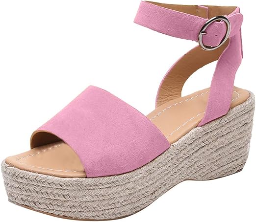 pink espadrille sandals