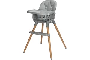 Safety 1st Little Eats 7-in-1 Convertible High Chair for Babies & Toddlers – Modern Scandinavian Design, Adjustable Tray, 5-P