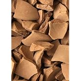 Baked Edible Red Clay Chunks, Crispy Clay Chips, Roasted Clay,Natural Edible Clay Chunks,Baked Red 7oz (200g)