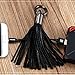 Remax Apple Lightning to USB Cable Tassels Keychain (Tassels / Black)