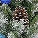 Northlight Teal and Silver Ball Flocked with Pine Cones Artificial Christmas Wreath-Unlit, 24