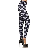 Leggings Depot Women's High Waisted Skull & Halloween Print Leggings