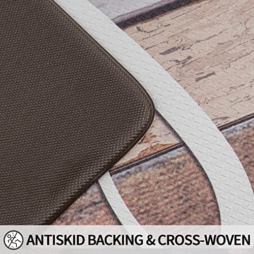 EVERGRACE Farmhouse Kitchen Floor Mat 17 x 47 inch, Family Theme Anti