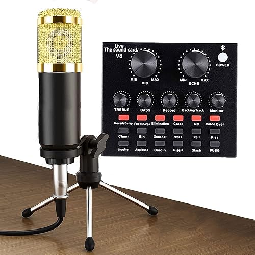 Podcast Equipment Bundle, BM-800 Podcast Microphone Bundle with v8