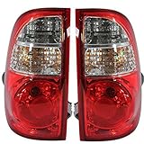 2005-2006 Toyota Tundra Pickup Truck Standard Bed (without double cab or step-side bed) Taillight Taillamp Rear Brake Tail Light Lamp Pair Set Right Passenger AND Left Driver Side (05 06)
