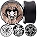 0g (8mm) to 25mm black wood logo ear plug MoDTanOiz (Style sort by image A > B > C > D > E > F > G > H)