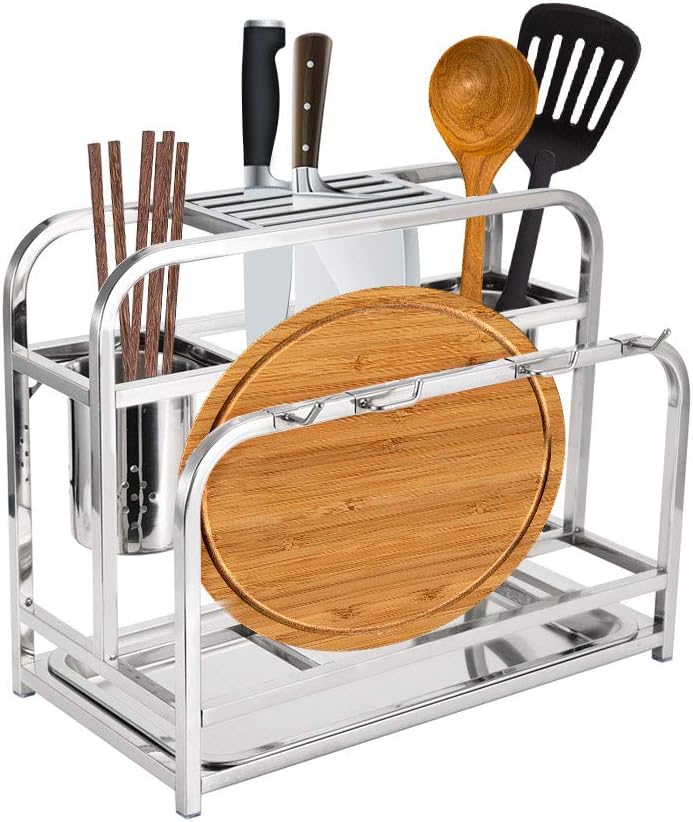 Greensen Küche Lagerregal Besteckhalter Multifunktionaler Küche Regal