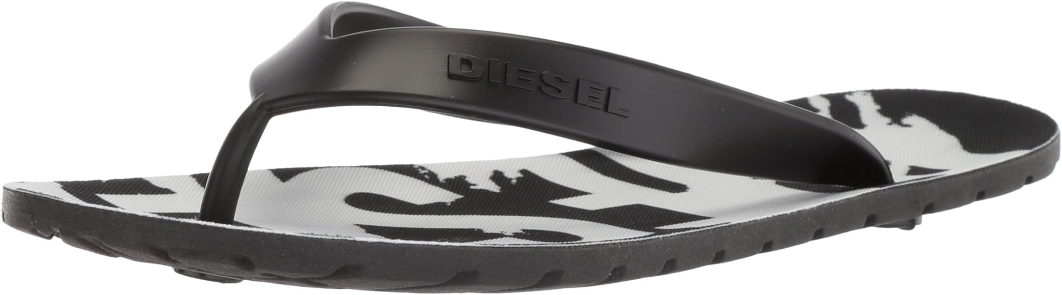 diesel splish flip flops black