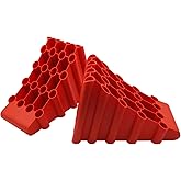 SECURITYMAN Wheel Chocks | Trailer Chocks | Tire Chocks (2 Pack) Durable, Non-Slip, Solid Wheel Chocks for RV Trailer, Travel