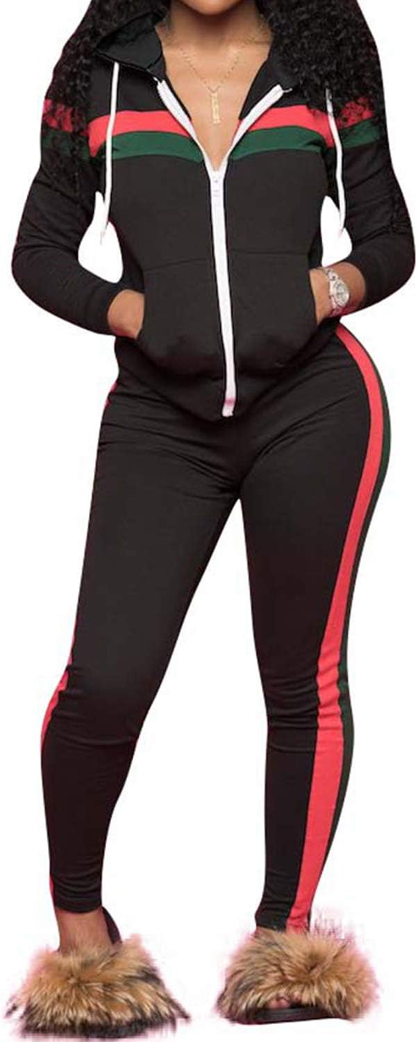 Women's 2 PCS Plus Size Tracksuit Sets Outfits Hoodie Sweatshirt and Jogging Pants Sweatsuits