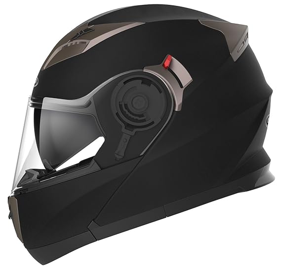 YEMA Motorradhelm Klapphelm Integralhelm Fullface Helm YM-925 Rollerhelm Sturzhelm mit Doppelvisier Sonnenblende ECE für Dame