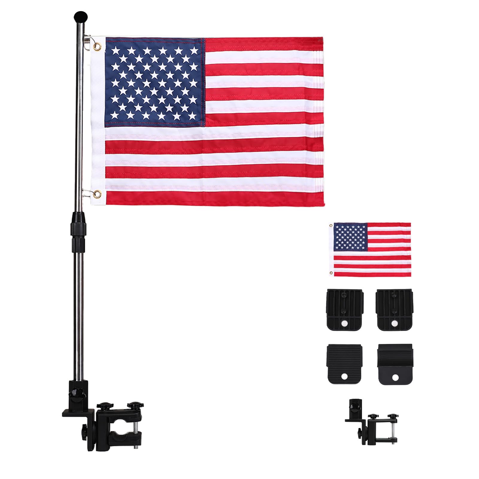 Boat Rod Holders Sturdy Boat Flag Pole, Pontoon Boat Marine