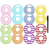 Caydo 16 Pieces Colorful Baby Boy Girl Closet Dividers Clothing Rack Size Dividers with Marker Pen