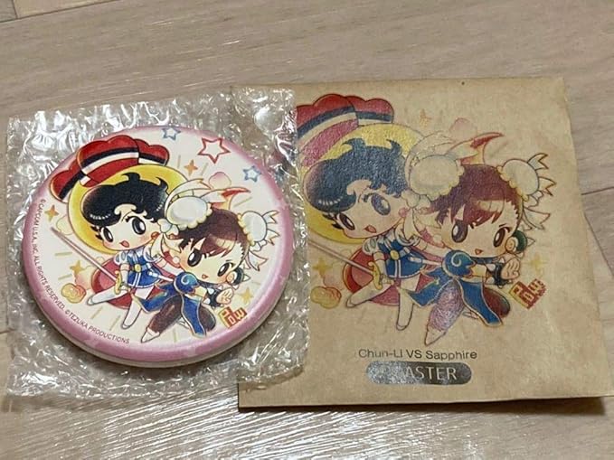 Amazon 手塚治虫記念館 限定 Capcom Vs 手塚治虫 カプコン コラボ 吸水陶器製コースター 日本製 グッズ 春麗vsサファイア アイドル 芸能人グッズ 通販