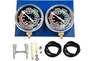 Motorcycle Carburetor Balancing Gauge for 2-Cylinder Engines – Vacuum Synchronizer Tool with Brass Extensions (65mm/180mm), H