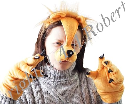 Amazon Com Cl Costumes World Book Day Cowardly Lion Aslan King Of The Jungle Wizard Of Oz Fancy Dress Deluxe Plush Lion Animal Dress Up Set Toys Games