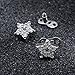 14g Cubic Zirconia Dermal Anchor Tops and Base Surgical Steel Microdermals Body Piercings (Star)