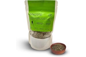 Quintal MX Dried Epazote Leaves 2 Oz - Hojas de Epazote Cortadas - 100% Natural Epazote Herb - Epazote Tea - Seasoning and Spices - Perfect for Mexican Cuisines - Vegan - Gluten Free