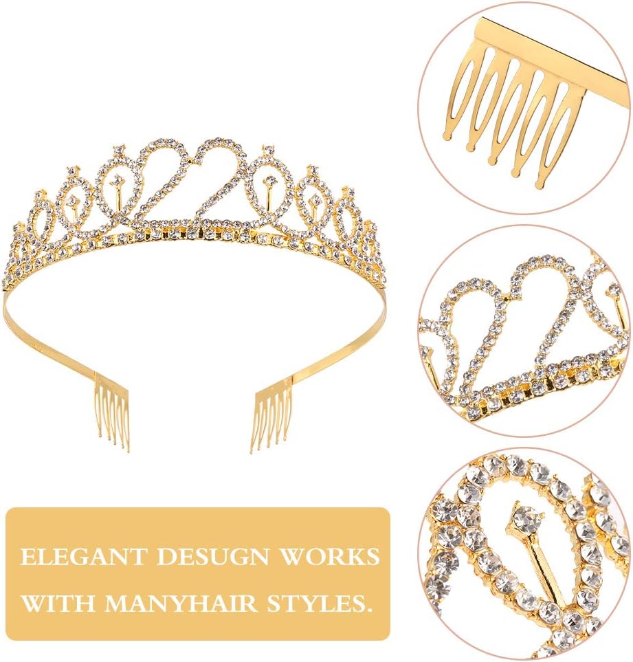 ruggito "Im Feeling 22" Sash & Rhinestone Tiara Set,22th Birthday Gifts Birthday Sash for Women Fun Party Favors Birthday Party Supplies - Image 4