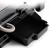 NETTA Panini Maker & Health Grill 2 Slice 1500W Non-Stick Plates Fat Tray view 5