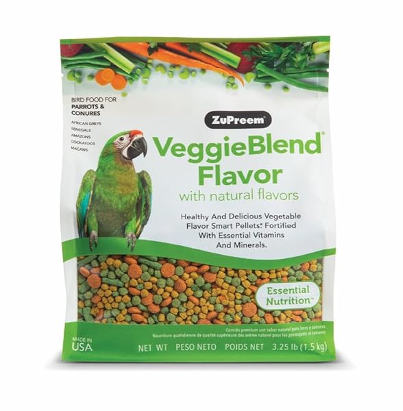 ZUPREEM VEGGIEBLEND BIRD FOOD, BIRD FEED PELLETS FOR...