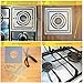 Kitchemy Silver Gas Range Protectors (8 Pack) Stove Burner Covers – Reusable, Non Stick, Heat Resistant Cooktop Cover, Stovetop Protector Liner, Top Tip Liners – Made of Teflon