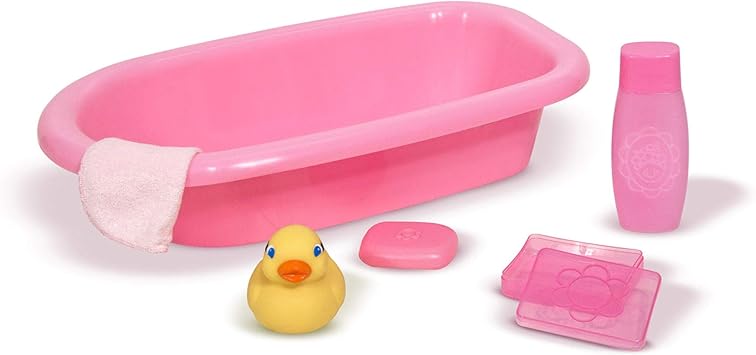 melissa and doug changing and bath time playset