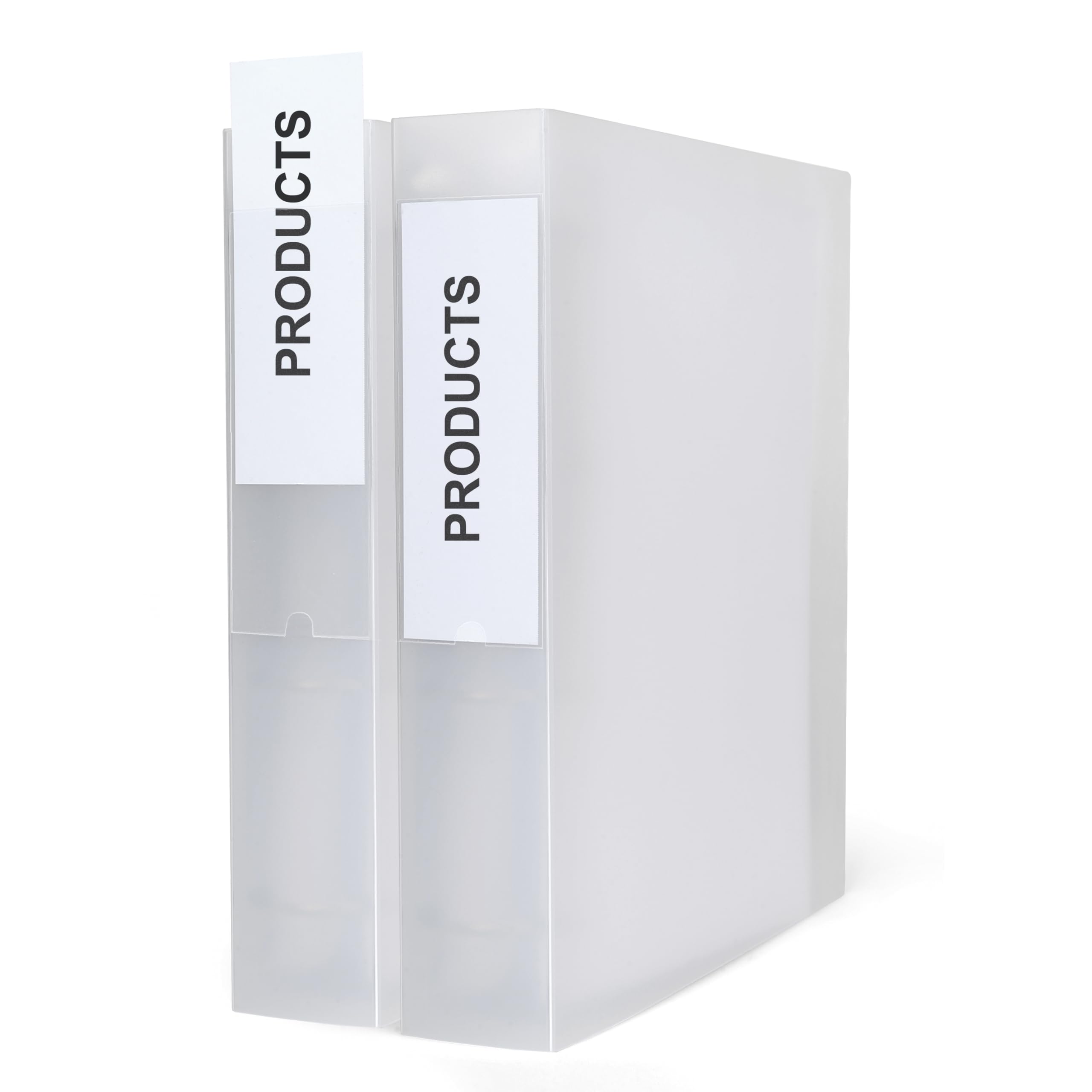 3L Label Holders Polypropylene Self-adhesive with Inserts 55x150mm Ref 10340 [Pack of 6]