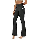 ODODOS Cloud Feeling Flared Pants with Pocket for Women High Waist Casual Bootcut Yoga Pants, 30"/32" Inseam
