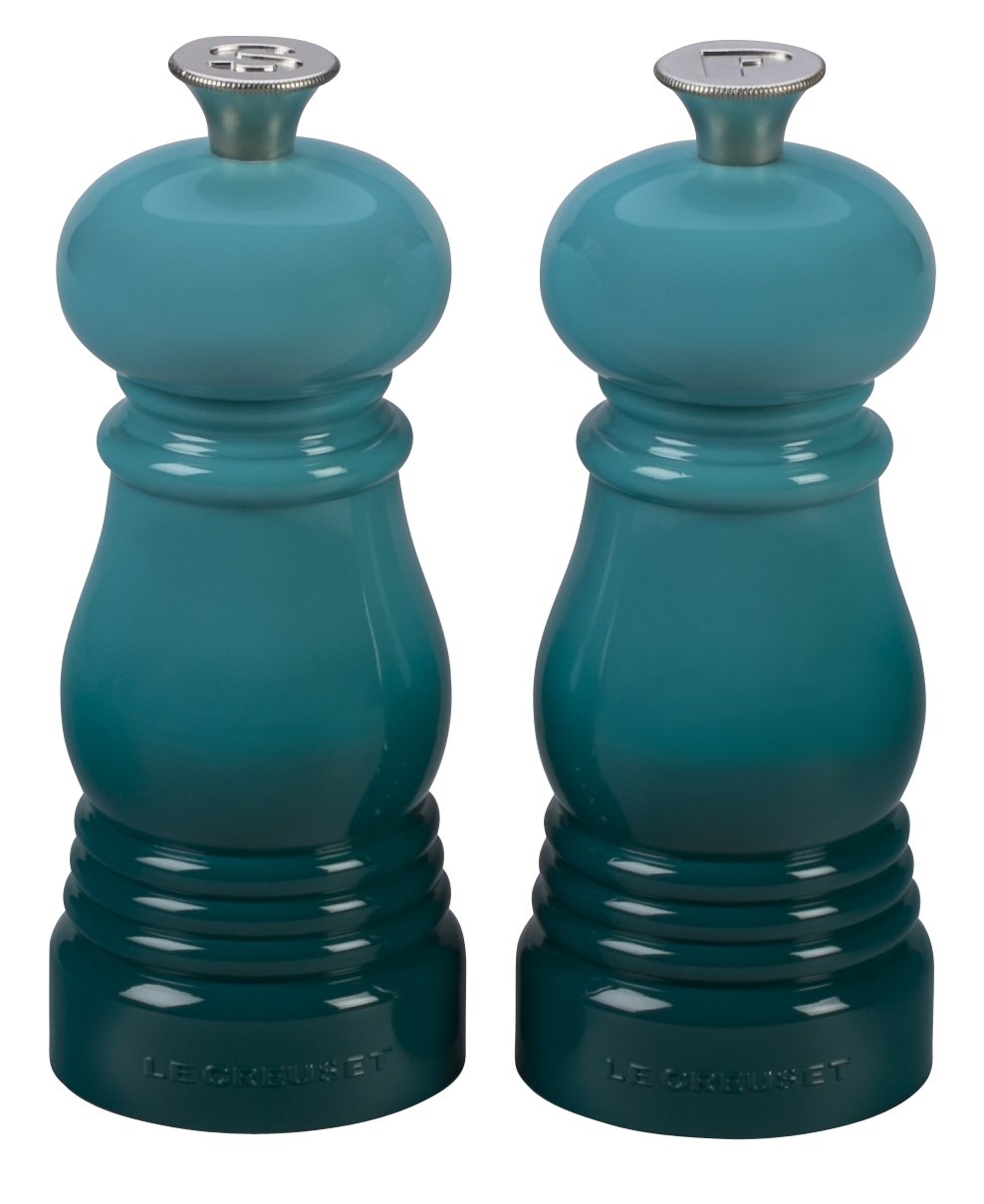 Le Creuset of America Petite Salt and Pepper Mill Set, 5" x 2