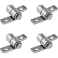 SQXBK 4PCS Torque Hinge Shaft 29mm with 8 Screws for Cabinets Boxes Equipment Doors 360 Degree Flip Hinge with Adjustable Damping