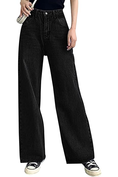 パンツ RAN select item Wide flare blackdenim RAN select item Wide flare blackdenim パンツ