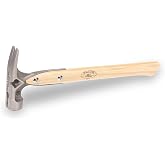 VAUGHAN Titanium Framing Hammer, 16 Oz, Roofing Hammer | Precision-Cast One-Piece Head, Milled Face, 17 Inch Hickory Handle, Magnetic Nail Holder, Carpenter Hammer, 7180