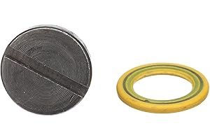 Quicksilver 8M0058389 Lower Unit Gear Lube Drain and Fill Hole Screw & Seal, Magnetic