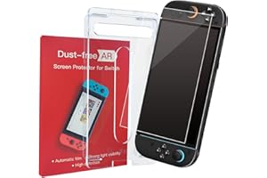 PHIMOOS AR High Transmittance Tempered Protector for Nintendo Switch 2 Ultra-Transparent 9H Glass Film Anti-reflection Reduces Eye Fatigue, Protective Film for Switch 2025 [7.9 inch] Anti-Scratch Zero Bubble Automatic Adsorption