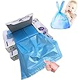 Dergik Disposable Diaper Bag for Baby, Diaper Sacks Cover the Incontinence Odor Really, Fresh Light Baby Powder Faint Scent, 540 Counts 180 Bags, Blue