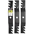 Maxpower 561545XB 3-Blade Commercial Mulching Set for 50" Cut Cub Cadet/MTD Replaces OEM # 742-04053, 742-04053A and Many Oth