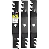 Maxpower 561545XB 3-Blade Commercial Mulching Set for 50" Cut Cub Cadet/MTD Replaces OEM # 742-04053, 742-04053A and Many Oth