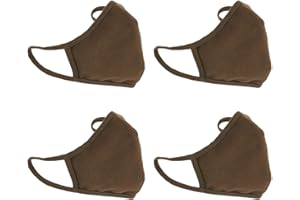 ECOMADE ARENA ECOMADE ARERNA Fashion Protective Face Mask Dust Cotton Washable Reusable Mask with Replacement Filter Pocket, Made in Korea Brown