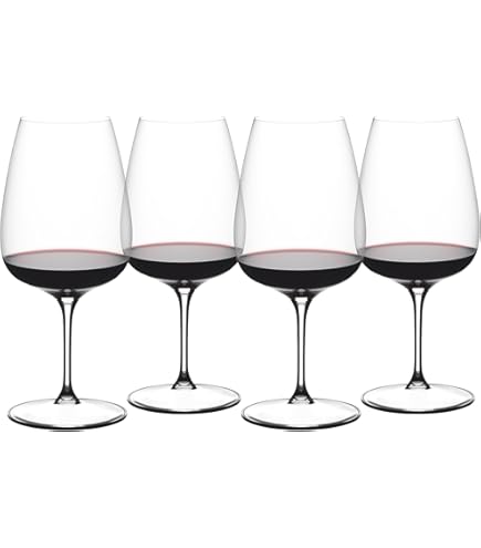 Amazon.com | Riedel Exclusive Vinum Extreme Set of 4 Wine Glasses, Red Wine,  Ideal For Cabernet, Bourdeaux: Wine Glasses